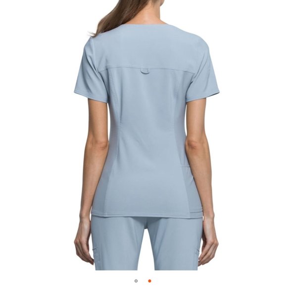 Cherokee iFlex Scrub top M Ceil Blue - Picture 2 of 5